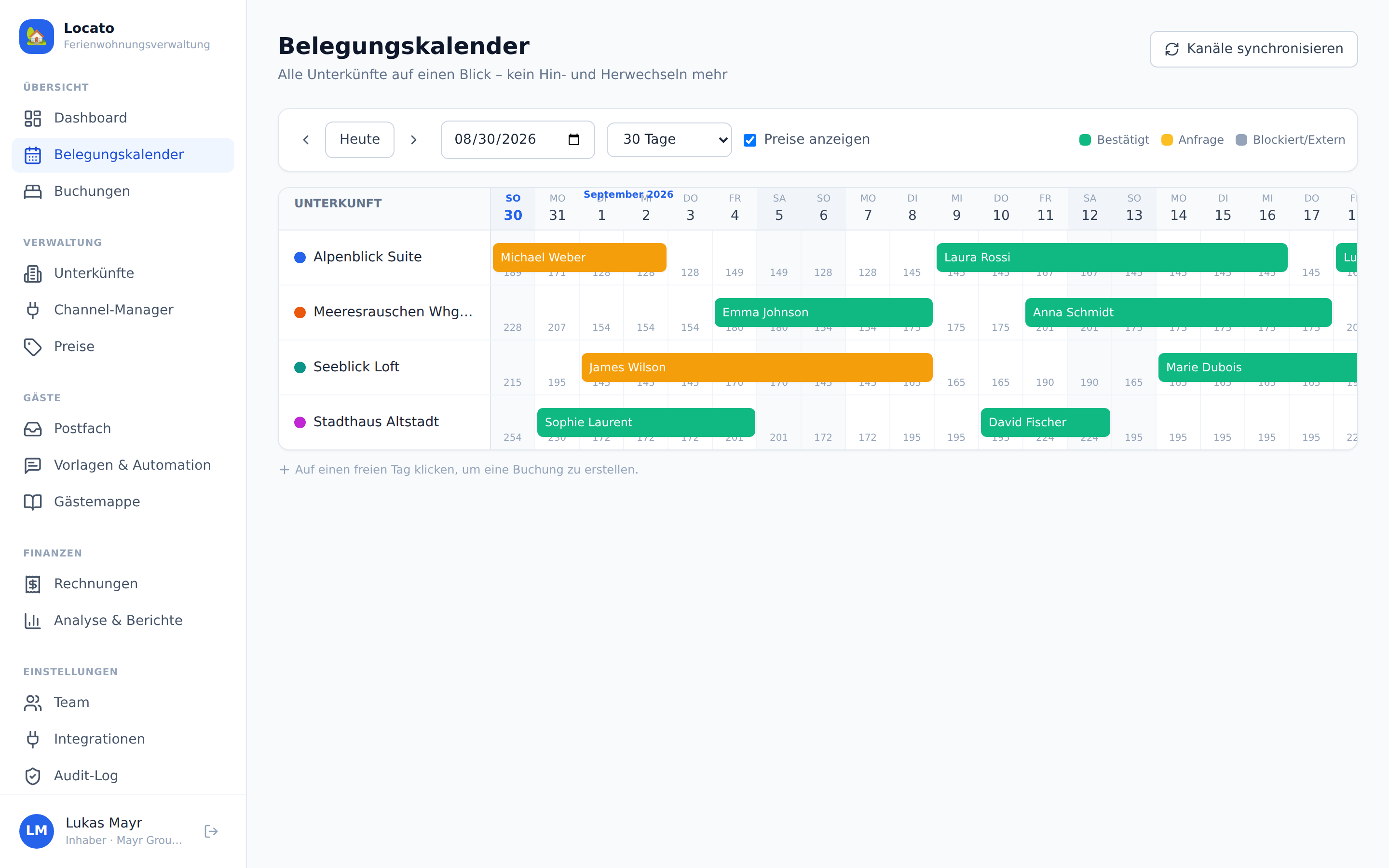 Nie wieder Doppelbuchungen. 0 % Provision. — Locato